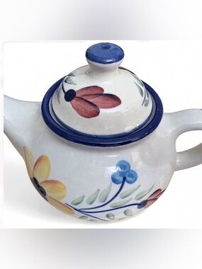 Ceramic Tea Pot Hand Painted Made In India